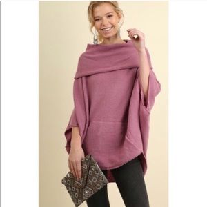 Poncho Cowl Sweater